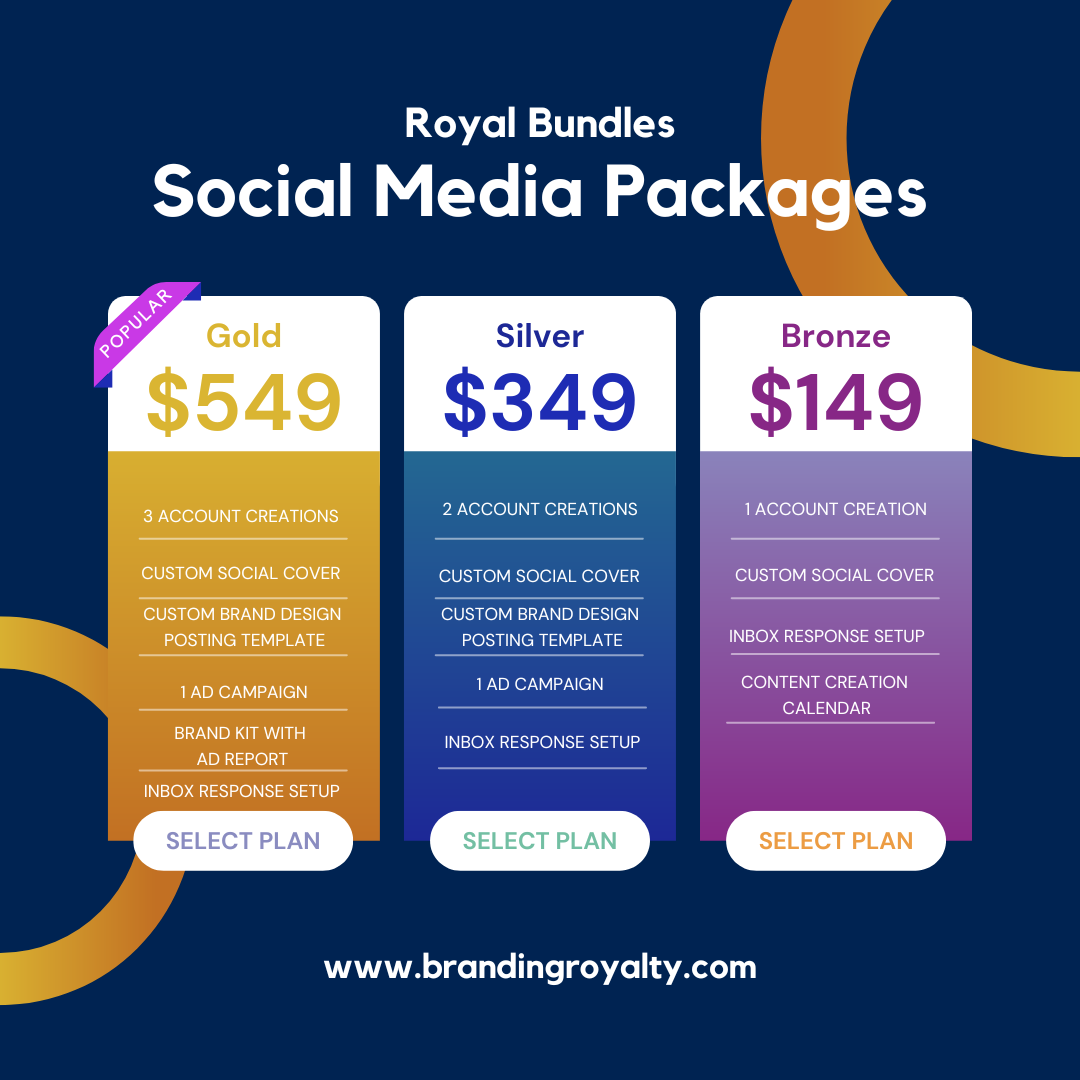 Custom Gold Social Media Package