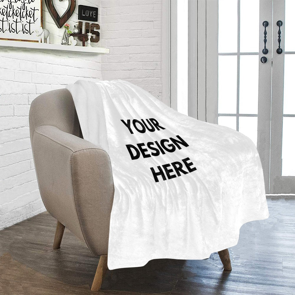 Custom fleece blanket for small business owners and organizations. For personal or business use.