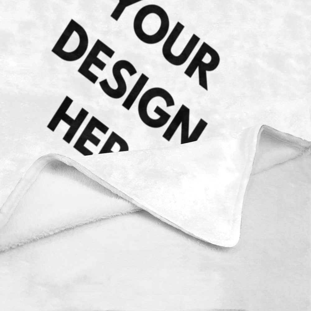 Custom fleece blanket for small business owners and organizations. For personal or business use.