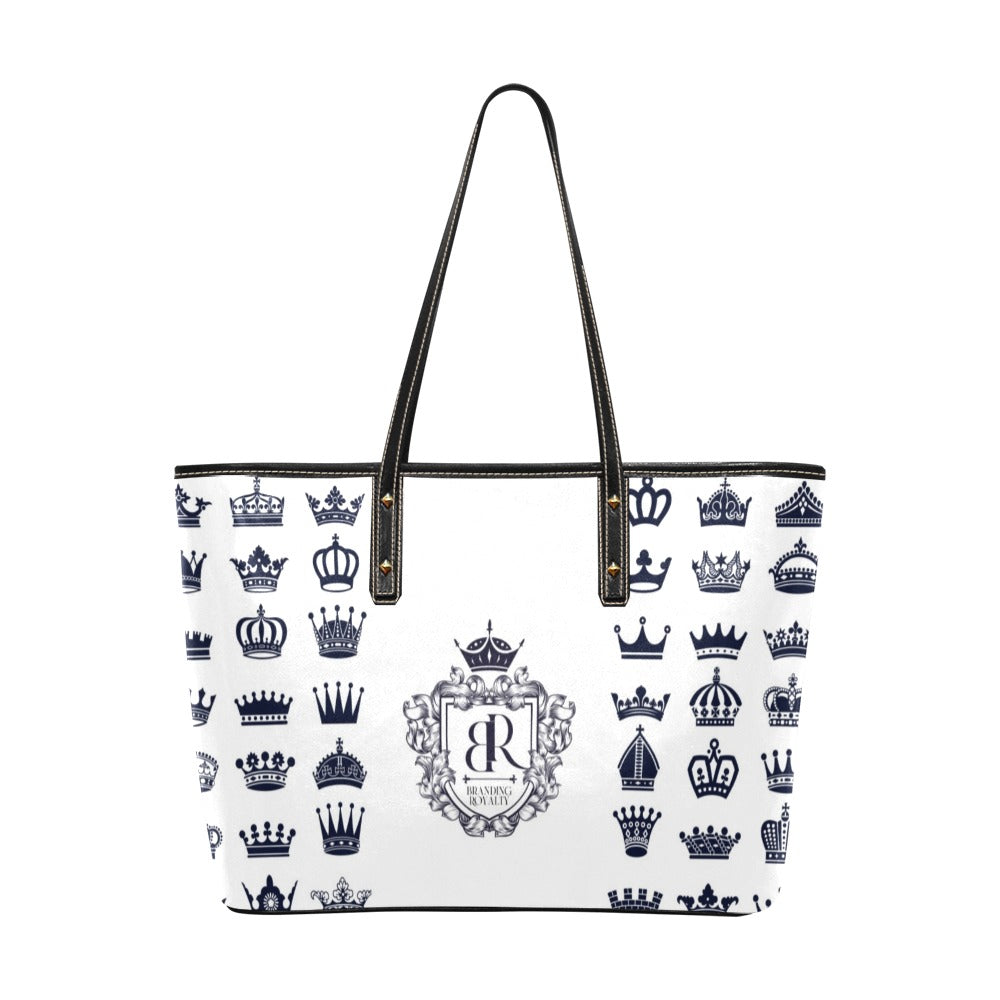 Custom leather tote bag for small business owners and organizations. For personal or business use.