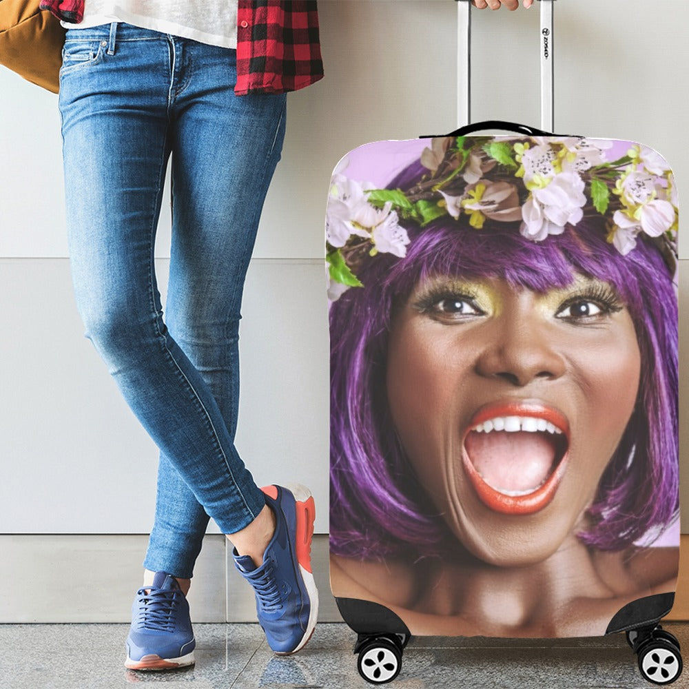 Custom luggage cover case for small business owners and organizations. For personal or business use.