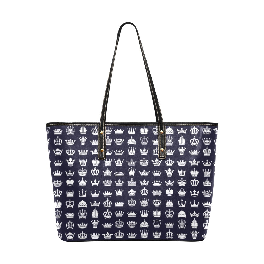 Custom leather tote bag for small business owners and organizations. For personal or business use.