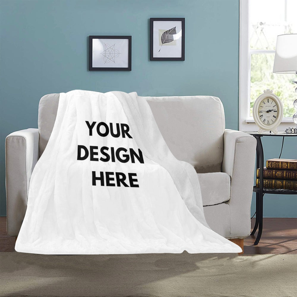 Custom fleece blanket for small business owners and organizations. For personal or business use.