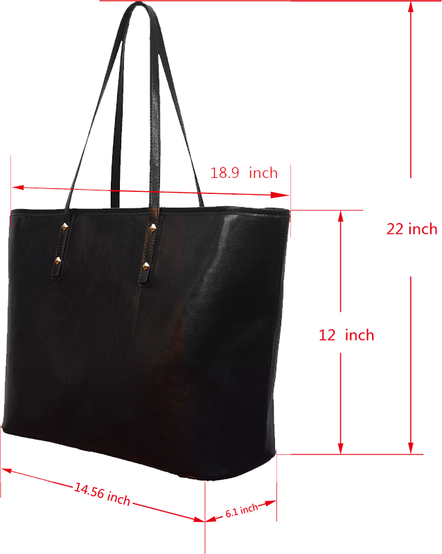 Custom leather tote bag for small business owners and organizations. For personal or business use.