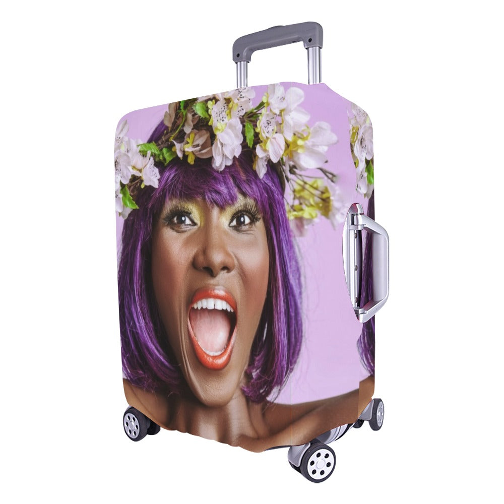 Custom luggage cover case for small business owners and organizations. For personal or business use.